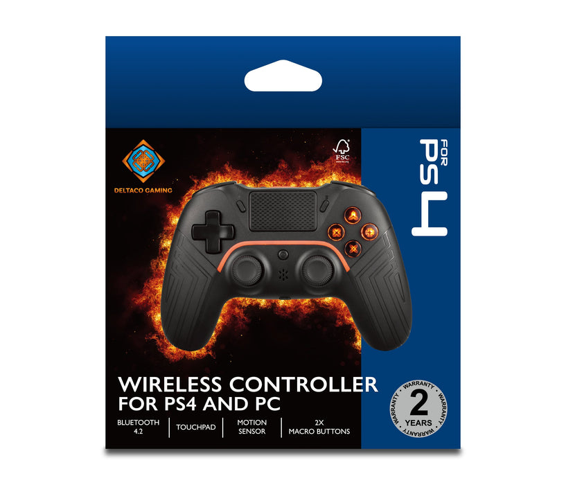 EAN 7333048057105 - Deltaco Gaming GAM-139 mando y volante Negro Bluetooth/USB Gamepad Analógico Android, PC, PlayStation 4 imagen 2