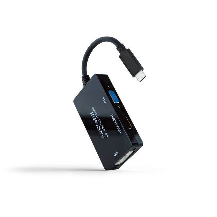 EAN 8433281013049 - Nanocable 10.16.4301-ALL Adaptador gráfico USB 3840 x 2160 Pixeles Negro imagen 1