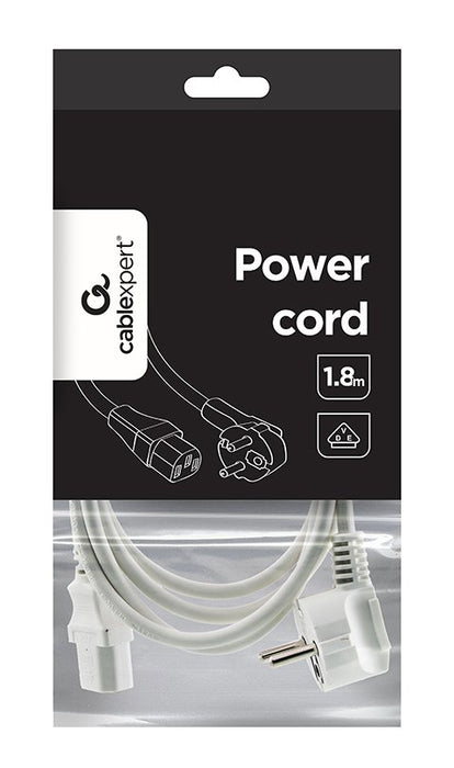 EAN 8716309026666 - Gembird PC-186W-VDE cable de transmisión Blanco 1,8 m CEE7/4 imagen 5