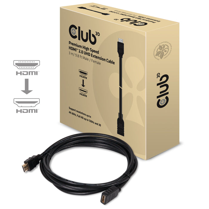 EAN 8719214470685 - CLUB3D CAC-1321 cable HDMI 3 m HDMI tipo A (Estándar) Negro imagen 3