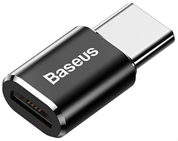 EAN 6953156263529 - Baseus ABMU24ABK cambiador de género para cable microUSB Type-C Negro, Plata imagen 3