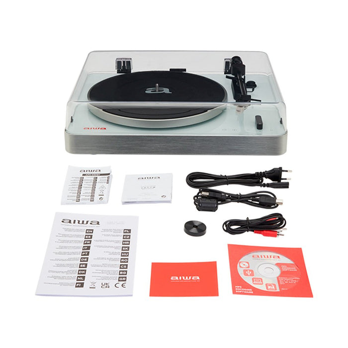 EAN 8435256898262 - Aiwa APX-790BT/WH tocadisco Tocadiscos de tracción por correa Aluminio, Blanco Semiautomático imagen 16