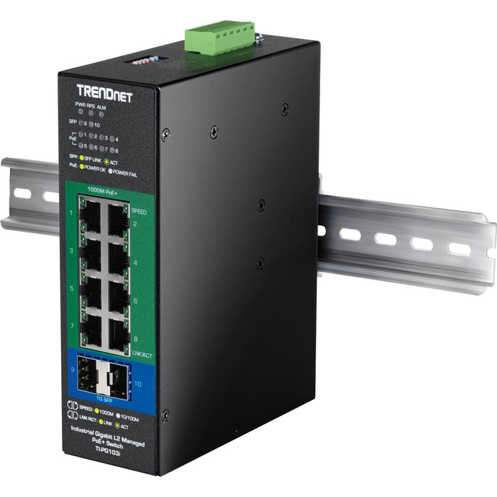 EAN 710931163247 - Trendnet TI-PG103I switch Gestionado Gigabit Ethernet (10/100/1000) Energía sobre Ethernet (PoE) Negro imagen 5