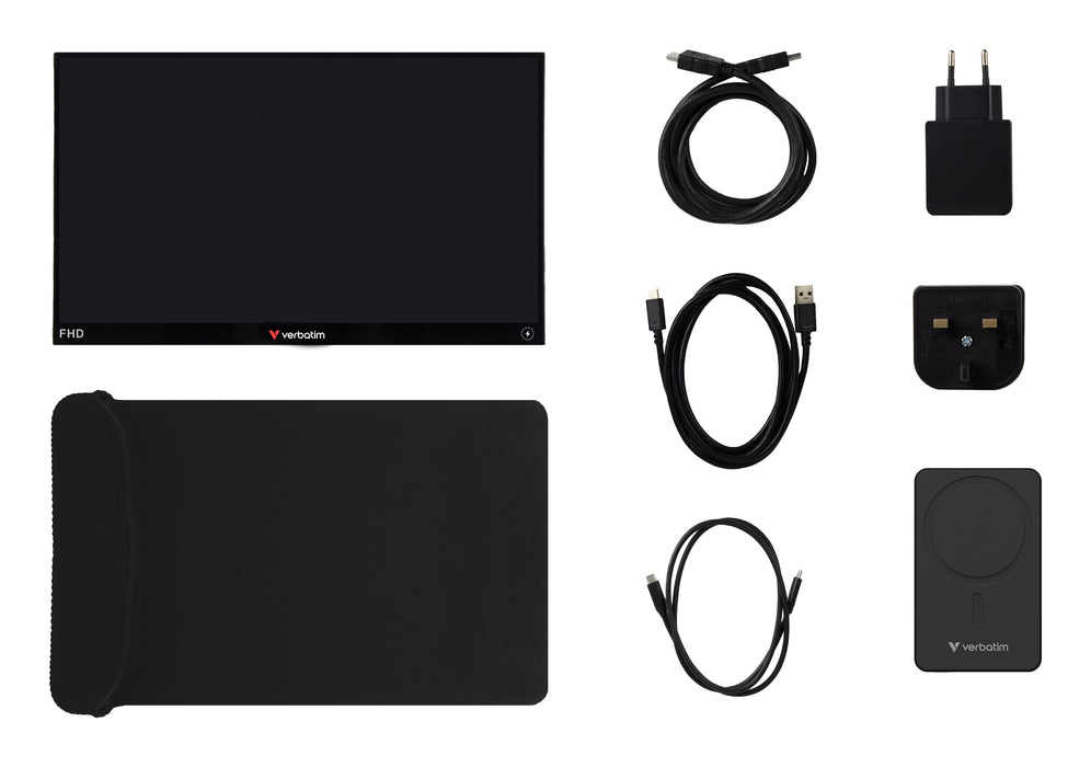 EAN 23942320883 - Verbatim 32088 monitor o TV portátil Monitor portátil Negro 35,6 cm (14") LED 1920 x 1080 Pixeles imagen 3