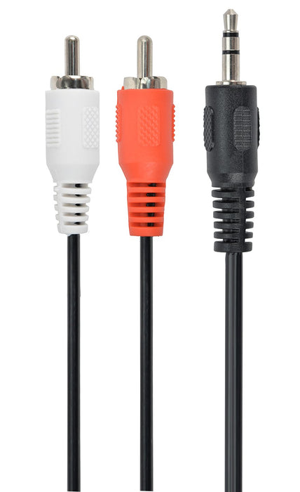 EAN 8716309025928 - Gembird 5m, 3.5mm/2xRCA, M/M cable de audio 3,5mm Negro, Rojo, Blanco imagen 1