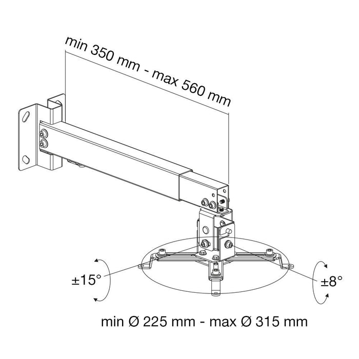 EAN 8051128102369 - Techly ICA-PM 16 montaje para projector Pared/techo Plata imagen 4