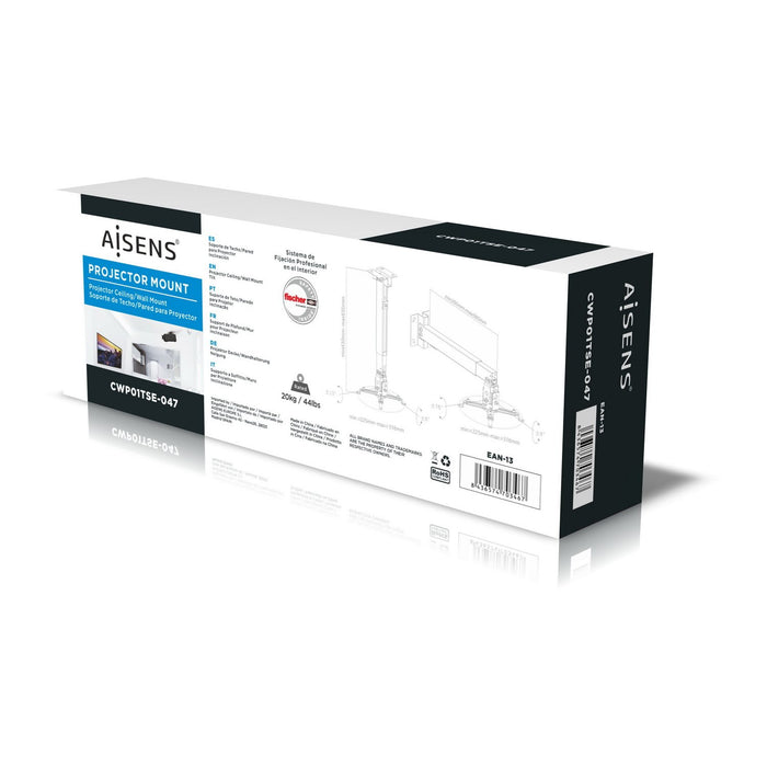 EAN 8436574703467 - AISENS CWP01TSE-047 montaje para projector Pared/techo Negro imagen 10