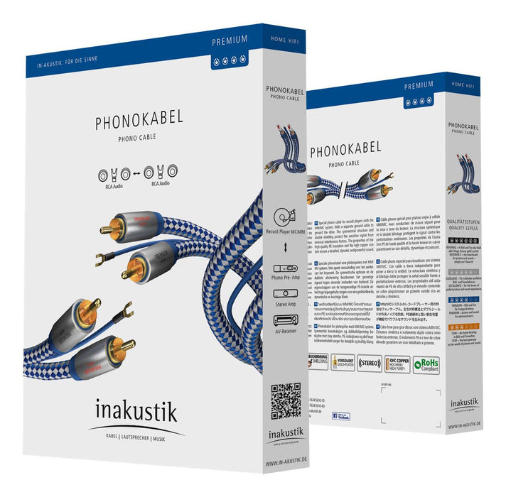 EAN 4001985513543 - Inakustik 00405107 cable de audio 0,75 m 2 x RCA Multicolor imagen 2