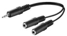 EAN 5704327897750 - Microconnect AUDLL02 cable de audio 0,2 m 3,5mm 2 x 3.5mm Negro imagen 1