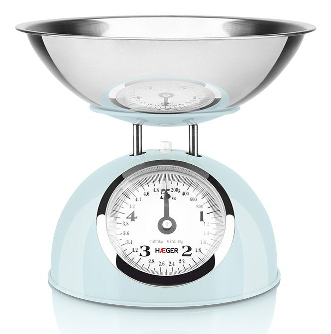 EAN 5608475032240 - Haeger KS-BME.010A báscula de cocina Azul, Acero inoxidable Encimera Alrededor Báscula de cocina mecánica imagen 1