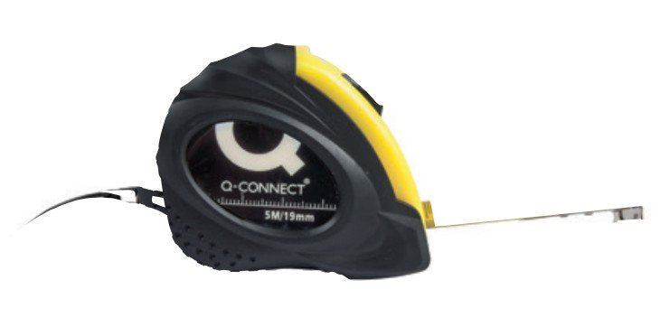 EAN 5705831042643 - Q-CONNECT KF04264 cinta métrica 5 m Caucho Negro, Amarillo imagen 1