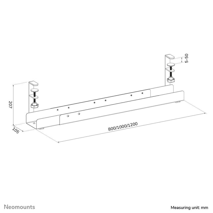 EAN 8721246340010 - Neomounts ADS07-120WH organizador de cables Bandeja de cables Blanco 1 pieza(s) imagen 12