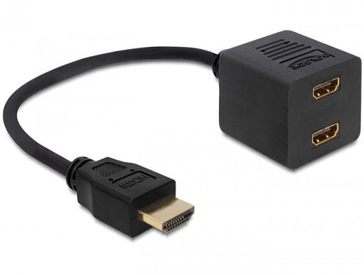 EAN 4043619652266 - DeLOCK 65226 cable HDMI HDMI tipo A (Estándar) 2 x HDMI Negro imagen 1