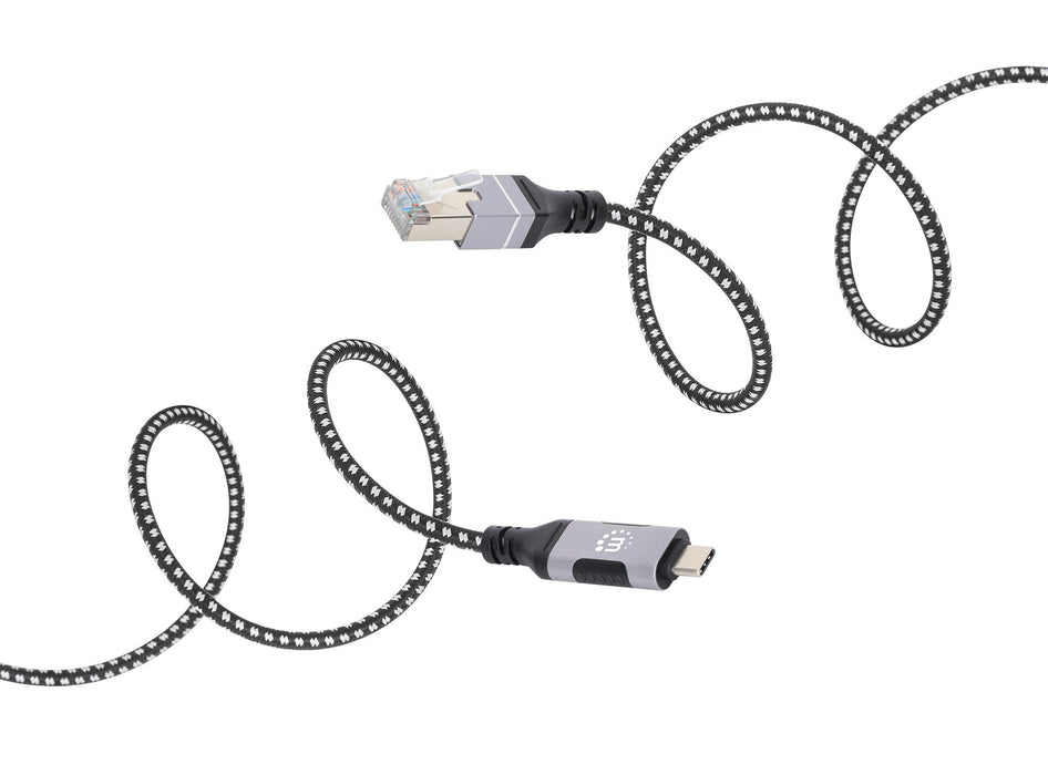 EAN 0766623394826 - Manhattan 394826 cambiador de género para cable RJ-45 USB-C Negro, Plata imagen 8