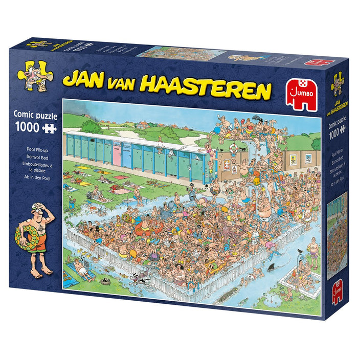 EAN 8710126200391 - Jan van Haasteren Pool Pile-Up 1000 pcs Puzzle rompecabezas 1000 pieza(s) Dibujos imagen 3