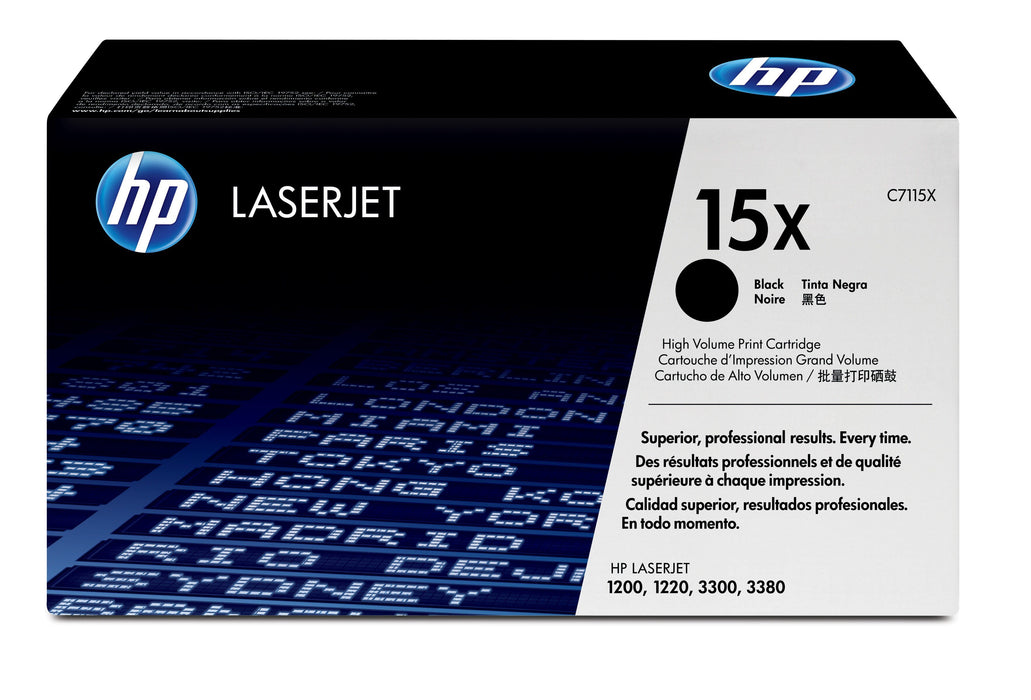EAN 0725184518461 - HP 15X High Yield Black Original LaserJet Toner Cartridge cartucho de tóner 1 pieza(s) imagen 1