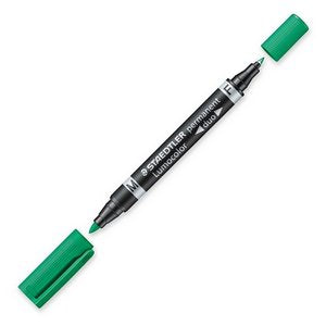 EAN 4007817348420 - Staedtler Lumocolor Duo marcador permanente Punta redonda/fina Verde 1 pieza(s) imagen 1