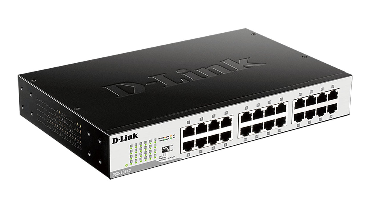 EAN 0790069268298 - D-Link DGS-1024D switch No administrado Gigabit Ethernet (10/100/1000) 1U Negro, Plata imagen 2