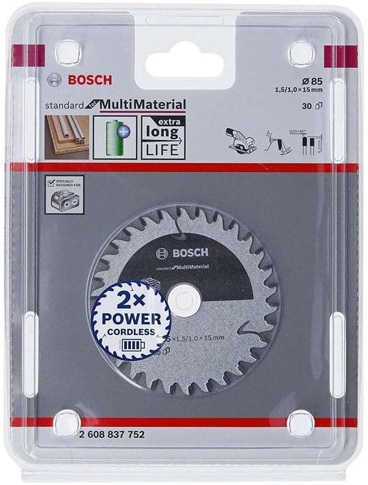 EAN 3165140958745 - Bosch ‎2608837752 hoja de sierra circular 8,5 cm 1 pieza(s) imagen 2