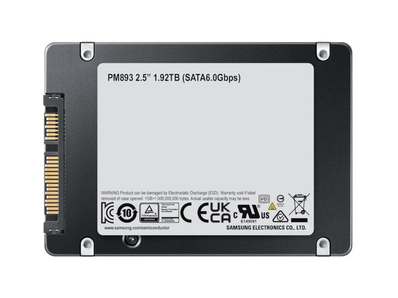 EAN 8806094267204 - Samsung PM893 1,92 TB 2.5" Serial ATA III V-NAND TLC imagen 5