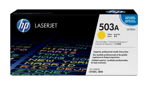 EAN 0829160697413 - HP 503A Yellow Original LaserJet Toner Cartridge cartucho de tóner 1 pieza(s) imagen 1