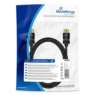 EAN 4260459616030 - MediaRange MRCS197 cable HDMI 2 m HDMI tipo A (Estándar) Negro imagen 1