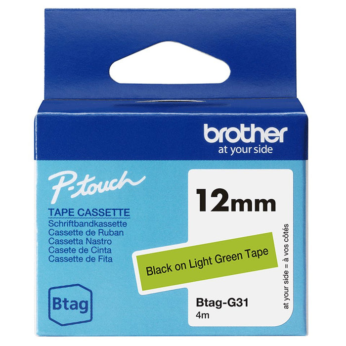 EAN 4977766836173 - Brother BTAG-G31 cinta para impresora de etiquetas Negro sobre verde imagen 1
