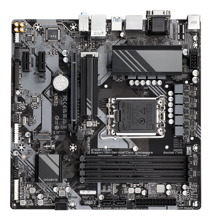 EAN 4719331851736 - GIGABYTE B760M DS3H placa base Intel B760 Express LGA 1700 micro ATX imagen 4