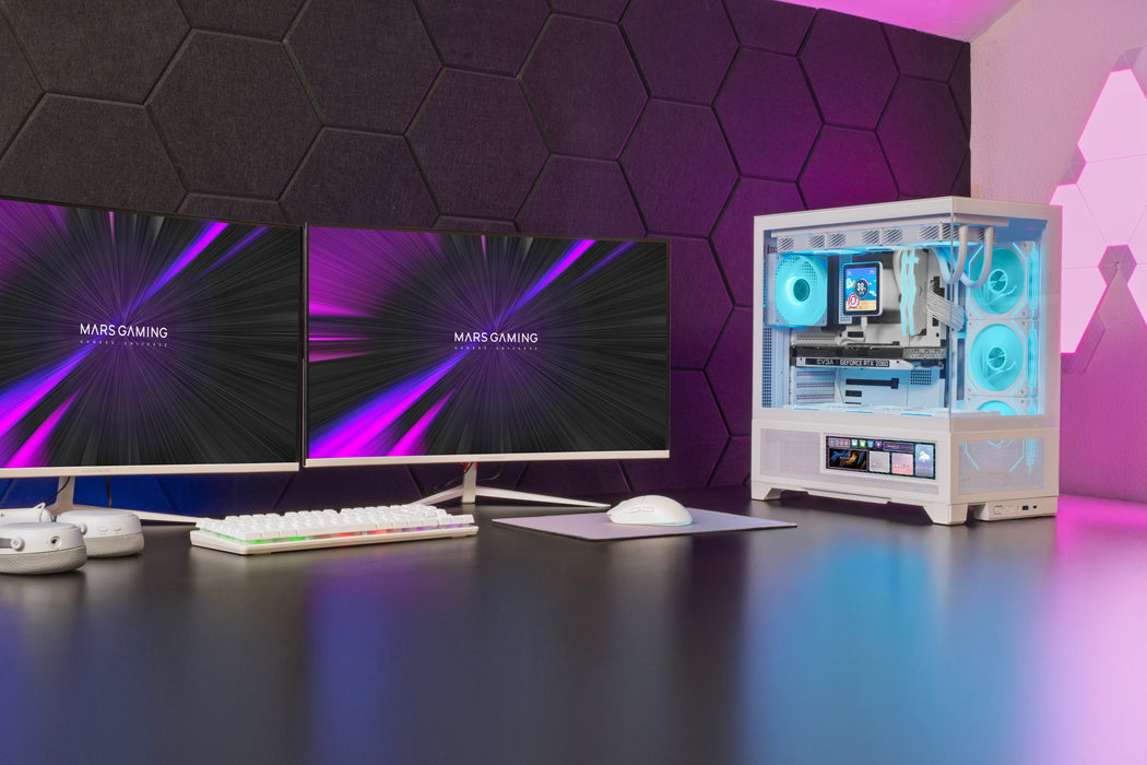 EAN 8435693112563 - Mars Gaming MCLCDXW carcasa de ordenador Midi Tower Blanco imagen 18