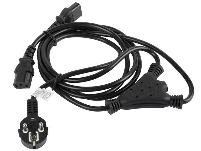 EAN 5901969409789 - Lanberg CA-C13C-13CC-0018-BK cable de transmisión Negro 2 m C13 acoplador CEE7/7 imagen 3