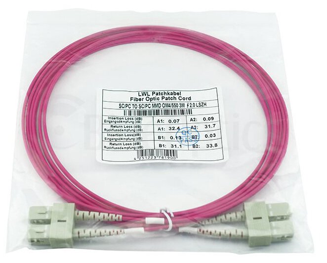 EAN 4063232617862 - BlueOptics SFP3232FU3MK Cable de fibra óptica e InfiniBand 3 m SC Magenta imagen 5