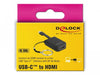 EAN 4043619639427 - DeLOCK 63942 adaptador de cable de vídeo 0,03 m USB Tipo C HDMI Negro imagen 3