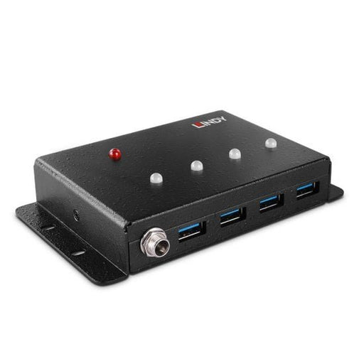 EAN 4002888433747 - Lindy 43374 hub de interfaz USB 3.2 Gen 1 (3.1 Gen 1) Type-B 5000 Mbit/s Negro imagen 1