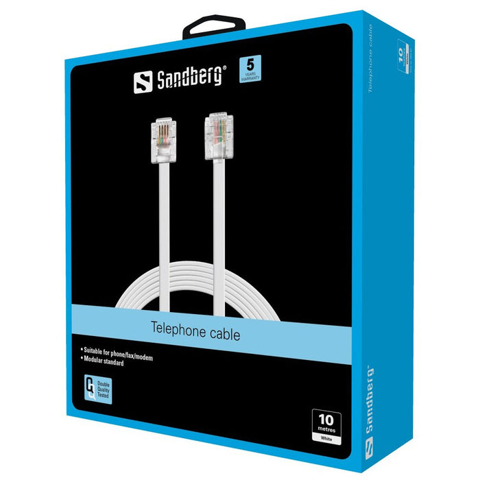 EAN 5705730502538 - Sandberg 502-53 cable telefónico Blanco imagen 2