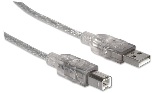 EAN 0766623340458 - Manhattan 340458 cable USB USB 2.0 3 m USB A Plata imagen 2