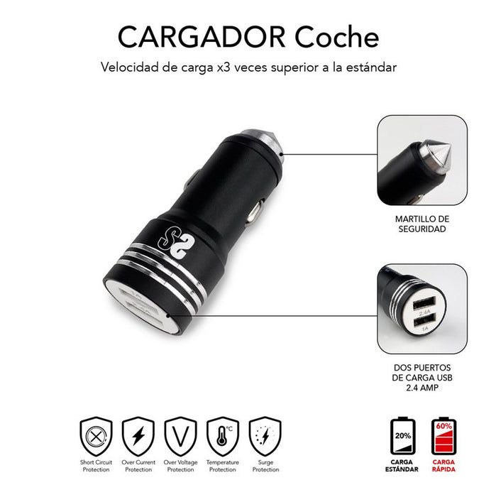 EAN 8436586740764 - SUBBLIM SUB-CHG-4CC002 cargador de dispositivo móvil Universal Negro Encendedor de cigarrillos Carga rápi imagen 9