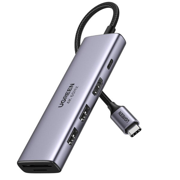 EAN 6957303863846 - Ugreen 6-in-1 USB-C Hub USB Tipo C Plata imagen 1