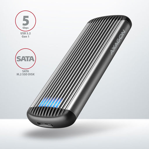 EAN 8595247906489 - Axagon EEM2-SA caja para disco duro externo Caja externa para unidad de estado sólido (SSD) Gris M.2 imagen 2