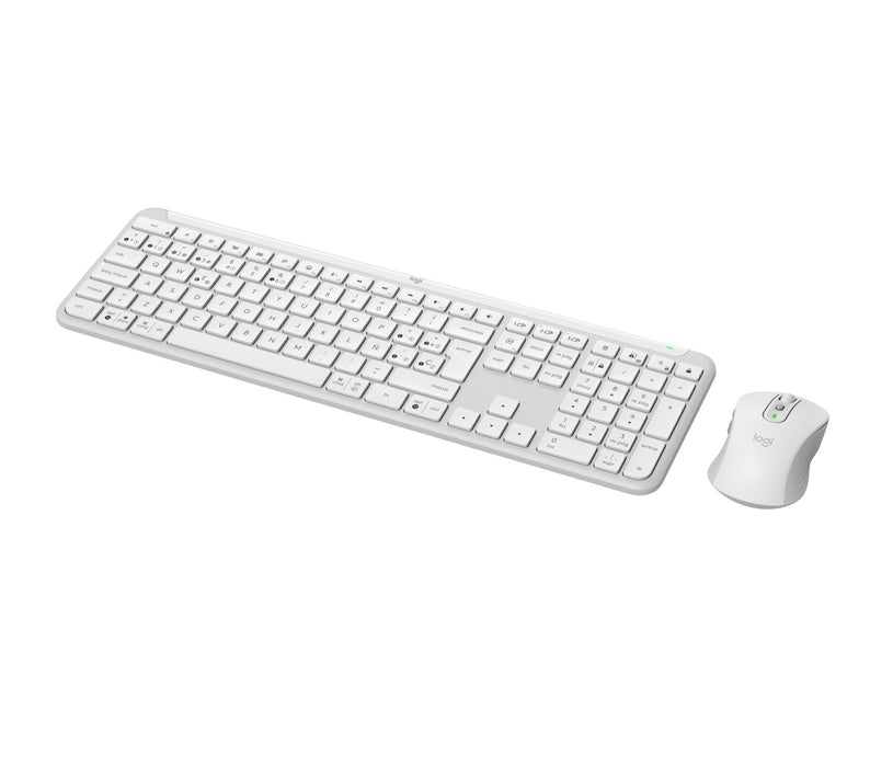 EAN 5099206120327 - Logitech 920-012596 teclado Ratón incluido Oficina RF Wireless + Bluetooth QWERTY Español Blanco imagen 1
