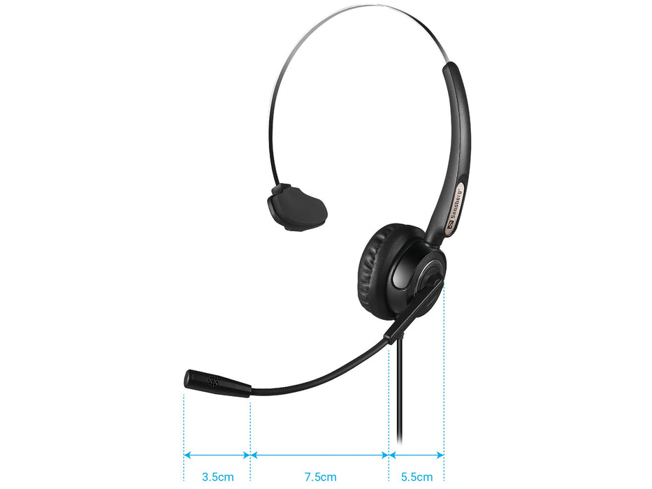 EAN 5705730126147 - Sandberg 126-14 auricular y casco Auriculares Alámbrico Diadema Oficina/Centro de llamadas USB tipo A Neg imagen 3