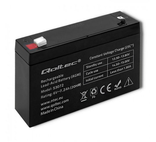 EAN 5901878530727 - Qoltec 53072 batería para sistema ups Sealed Lead Acid (VRLA) 6 V 7,2 Ah imagen 3