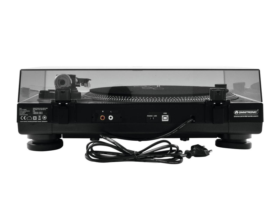 EAN 4026397356083 - Omnitronic BD-1390 Tocadiscos de tracción por correa portátil Negro imagen 6
