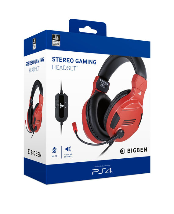 EAN 3499550381429 - Bigben Interactive PS4OFHEADSETV3R auricular y casco Auriculares Alámbrico Diadema Juego Rojo imagen 7