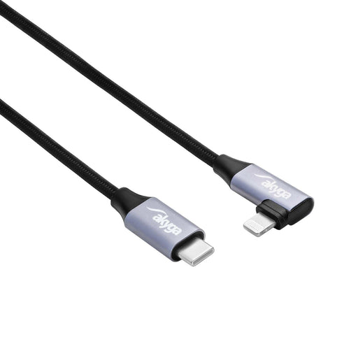 EAN 5901720139696 - Akyga AK-USB-55 cable de conector Lightning 0,3 m Negro imagen 2
