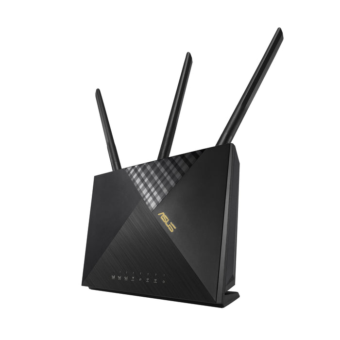 EAN 0192876869222 - ASUS 4G-AX56 router inalámbrico Gigabit Ethernet Doble banda (2,4 GHz / 5 GHz) Negro imagen 1