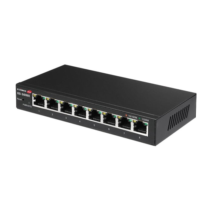 EAN 4717964704733 - Edimax GS-5008E switch Gestionado Gigabit Ethernet (10/100/1000) Negro imagen 2