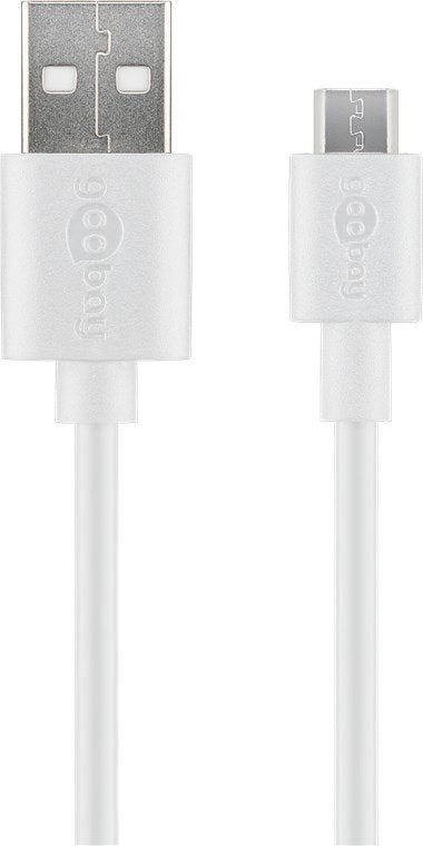 EAN 4040849438370 - Goobay 43837 cable USB USB 2.0 1 m USB A Micro-USB B Blanco imagen 1