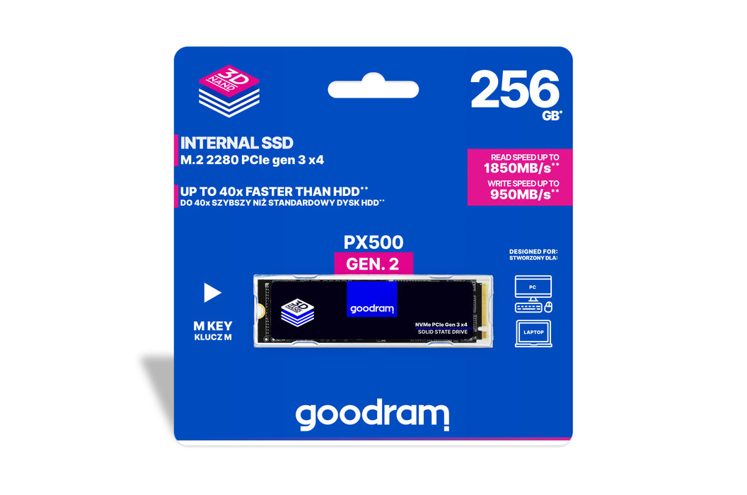 EAN 5908267962626 - Goodram PX500 M2 PCIe NVMe 512GB M.2 PCI Express 3.0 3D NAND imagen 5