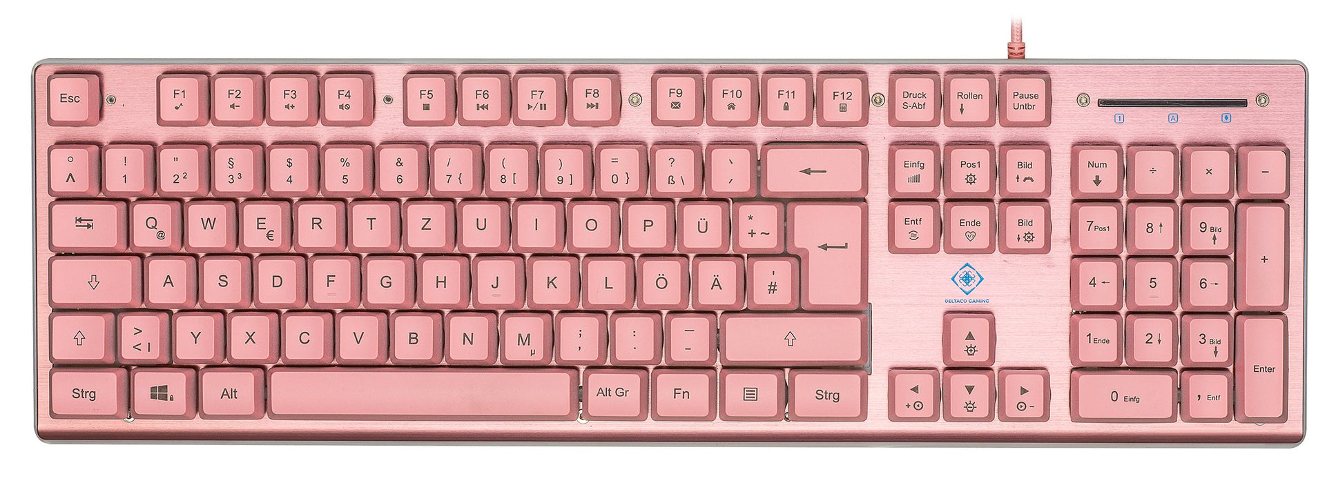 EAN 7333048057327 - Deltaco Gaming GAM-021-RGB-P-DE teclado Juego USB QWERTZ Alemán Rosa imagen 3
