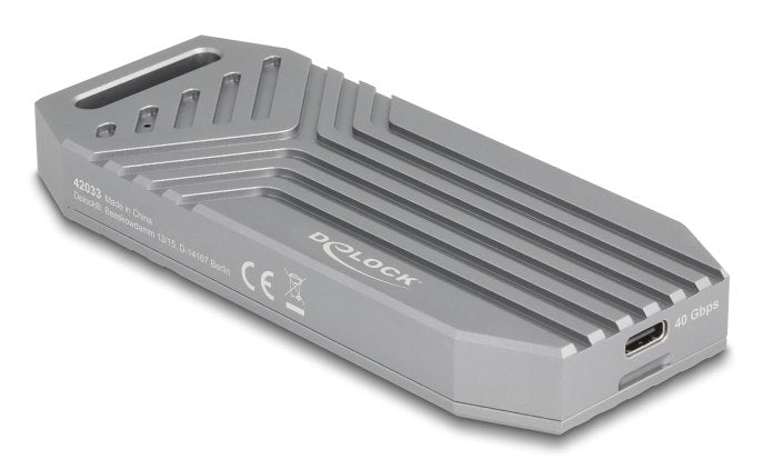 EAN 4043619420339 - DeLOCK 42033 caja para disco duro externo Caja externa para unidad de estado sólido (SSD) Gris M.2 imagen 1